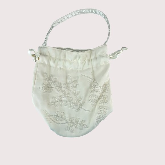 Seed Bead Cinch Draw String Wedding Money Bag Bath and Body Works - Picture 6 of 12